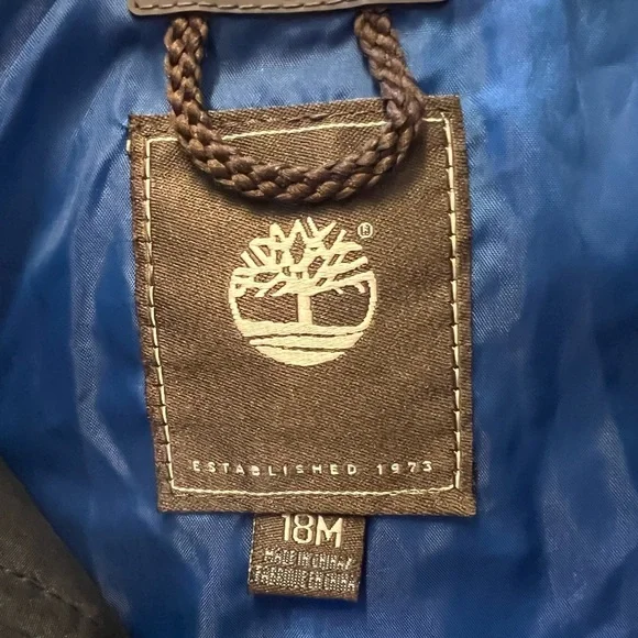 Timberland Kids Black and Blue Jacket - Picture 3 of 3